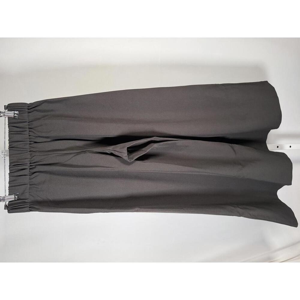 Mynne Collection Gray Wide Leg Dress Pants Pleated Pull-On Elastic Waist PXXS - Picture 3 of 6